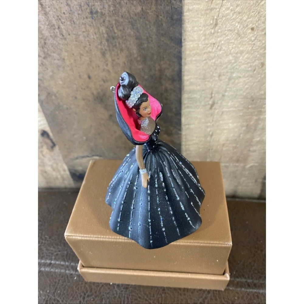 Set of 2 Vintage African American Barbie Hallmark Keepsake Ornaments 1998 & 1999